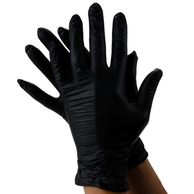 Picture of Nitrile Black Gloves powder free 50 pairs