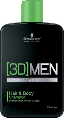 Picture of Schwarzkopf 3D Men Hair & Body Shampoo 250 ml