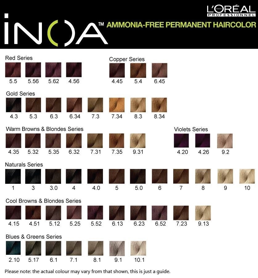 loreal inoa hair color 60 ml - inoa hair color chart best new hair ...