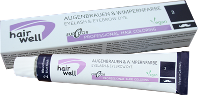 Picture of HAIRWELL skropstu un uzacu krāsa - No. 2 Blue Black, 20ml