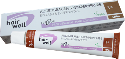 Picture of HAIRWELL skropstu un uzacu krāsa - Nr. 3.1 Light Brown, 20ml