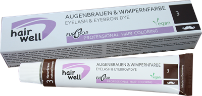 Picture of HAIRWELL краска для ресниц и бровей - No. 3 Brown, 20мл