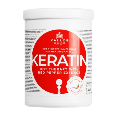 Picture of KALLOS KERATIN HOT THERAPY HAIR MASK WIHT RED PEPPER EXTRACT 1000ML