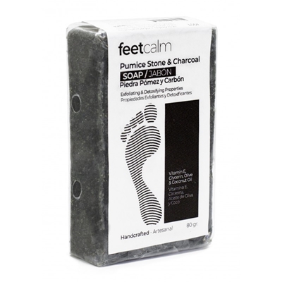 Picture of FEETCALM PUMICE STONE & CHARCOAL SOAP 80GR
