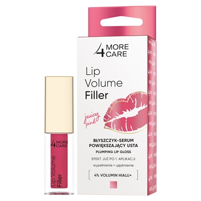 Picture of MORE 4 CARE LIP VOLUME FILLER JUICY PINK блеск для губ с эффектом объема 4,8г