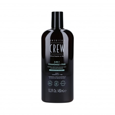 Picture of AMERICAN CREW 3-IN-1 CHAMOMILE+PINE šampūns, kondicionieris, dušas želeja 450ml