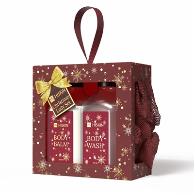 Picture of HISKIN CHRISTMAS LADY SET BURGUNDY Ziemassvētku kosmētikas dāvanu komplekts