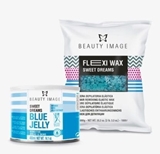 Vairāk informācijas par BEAUTY IMAGE DEPILĀCIJAS VASKS Sweet Dreams Blue Jelly Wax 1000ml
